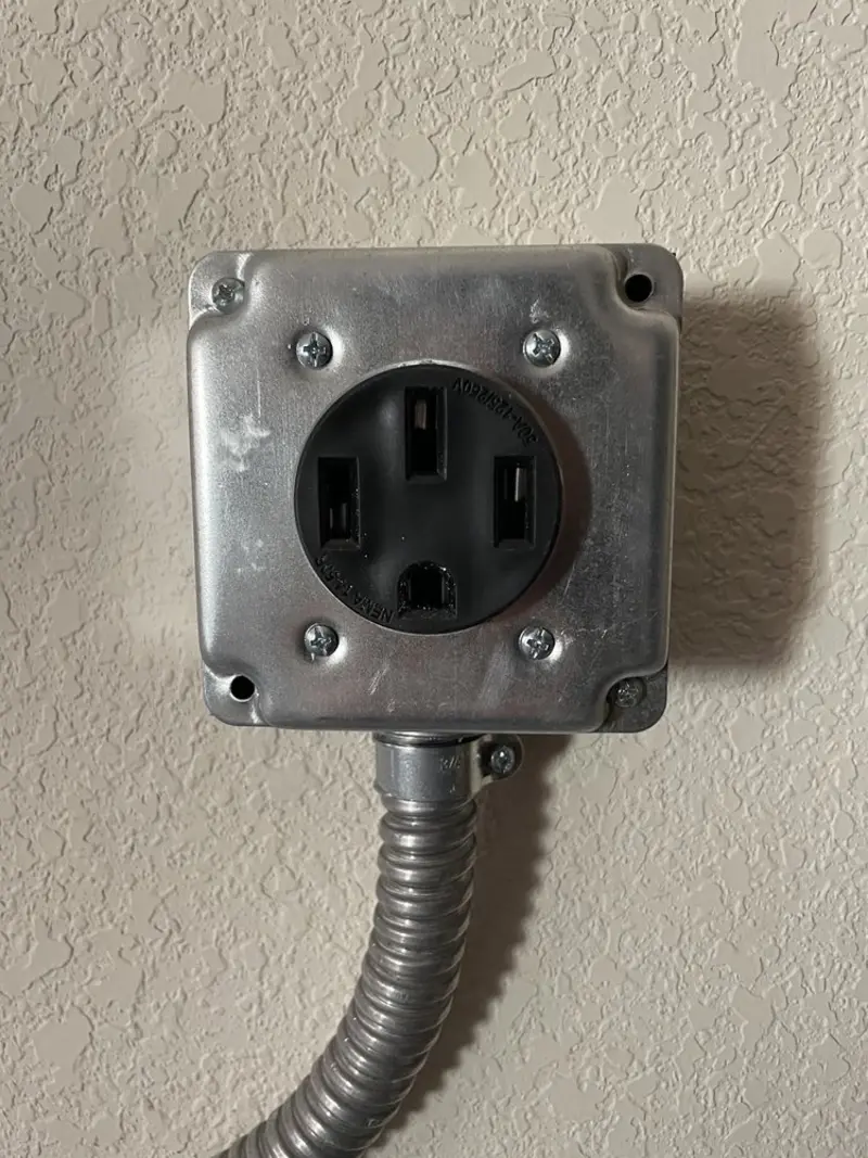 NEMA 14-50 outlet installed for Smart Home Electrical in Lauderhill